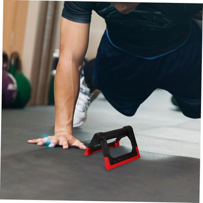 Toddmomy Foldable Crimson Push-up Stand and Bars for Men and Women, Portable Fitness Equipment for Home Strength Training and Upper Body Workout