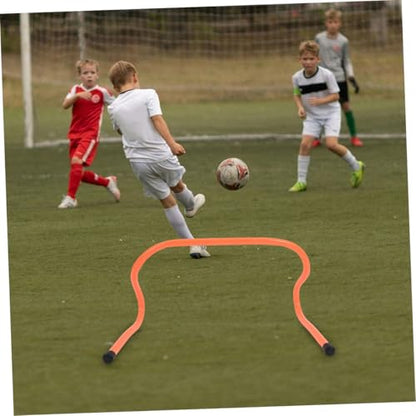 Agility Hurdles 3pcs (15cm) Plastic Wear-Resistant Training Hurdles for Football Running Speed Coordination Training Equipment for Youth Sports