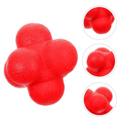 POPETPOP Hexagonal Reaction Ball Silicone Fitness Ball for Hand Eye Coordination Training Indoor Reaction Training for Speed and Reflex Exercises