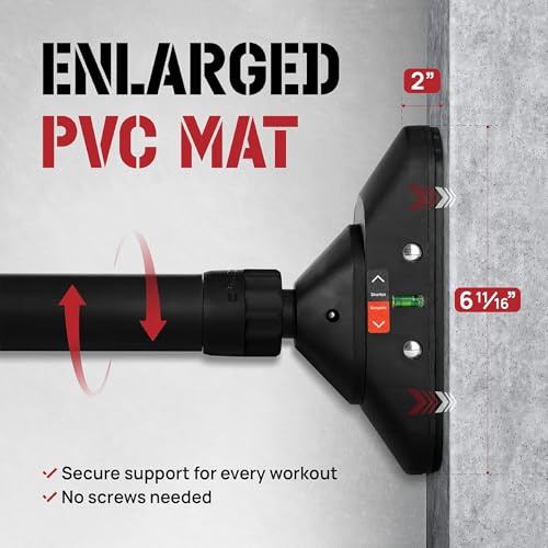 Yes4All Heavy Duty Wall Mounted Pull Up Bar, Over Door Pull Up Bar for Doorway, Multi Grip Chin Up Bar, Sturdy Strength Training Bars & Durable Gym Bar for Home Exercise - style: Doorway Pull-Up Bar