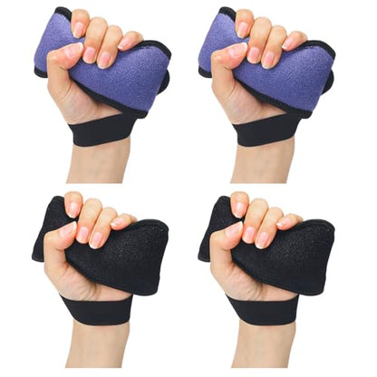 4 Pcs Palm Protector for Hand Contracture Palm Grip Finger Contracture Cushion for Rehabilitation Stroke Hemiplegic Arthritis Skin Breakdown Hand Grip Strengthener Prevention Pad