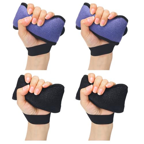 4 Pcs Palm Protector for Hand Contracture Palm Grip Finger Contracture Cushion for Rehabilitation Stroke Hemiplegic Arthritis Skin Breakdown Hand Grip Strengthener Prevention Pad