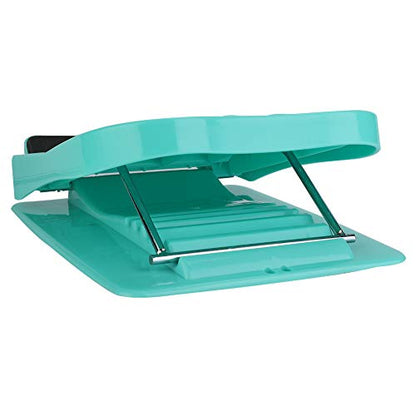 Household Folding Foot Calf Stretcher Massage Leg Fitness Slant Pedal Board Adjustable Incline Slant Board for Effective Calf Ankle and Foot Stretch Ideal for Post (Blue Green)