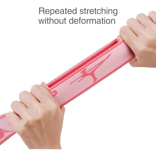 2 PCS Kids Stretching Strap - 8-Loop Adjustable Stretch Bands for Dance, Ballet, Yoga, Gymnastics Workout, Children‘s Fitness Equipment, Stretching Resistance Bands and Home Flexibility Training - color: Pink+Purple