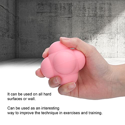 Silicone Reaction Ball, Portable Hand Eye Coordination Speed Reflex Training Ball Training Equipment Multiside Reaction Ball for Sports, Rehabilitation, Pet