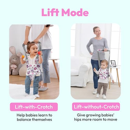 Watolt Baby Walking Harness - Handheld Kids Walker Helper - Toddler Infant Walker Harness Assistant Belt - Child Baby Walk Learning Help Support Assist Trainer Tool - for 7-24 Month Old (Donuts) - color: Donuts