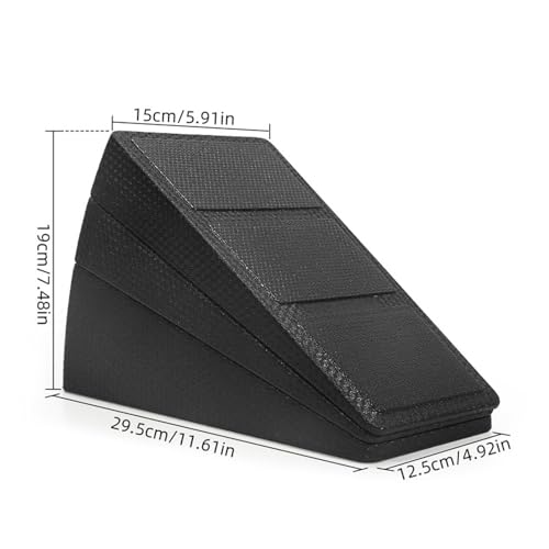 Calf Stretch Wedge - Portable Fitness Training Equipment | Incline Board for Calf Stretcher,for Men Women Youth Teens Leg Knees Heel Ankle Workout Exercise Fitness Yoga Pilates Home Gym Recover
