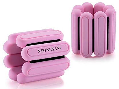 STONESAM Wrist & Ankle Weight for Women-Set of 2 (1lb) - color: Pink