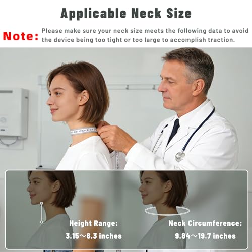 Zenopax Neck Stretcher Cervical Traction, Adjustable Neck Traction Device, Neck Stretcher for Neck Pain Relief with Dual-Adjustable Chin Rest, Ergonomic & Breathable for Home Use, Office(Olive Green)