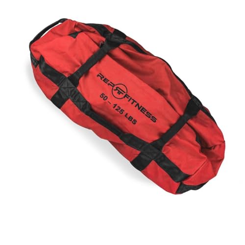 REP Fitness Sandbags - Heavy Duty Workout Sandbags for Training, Cross-Training Workouts, Fitness, Exercise and Military Conditioning - Multiple Sizes and Colors - color: Large-Red