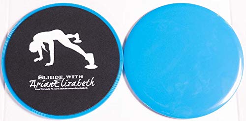 Core Sliders, Gliding Discs, Dual Sided Use on Carpet Hardwood Floors Carry Bag
