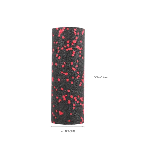 Portable Yoga Column Massager Hard Foam Roller for Muscle Release Red