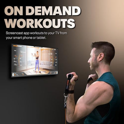 MAXPRO Fitness: Cable Home Gym | Smart Connect - color: Matte Black
