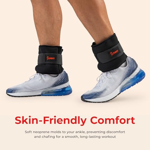 Sunny Health & Fitness Neoprene 1-5 LB Pair Ankle Weights/Adjustable 5 LB - size: 1 LB