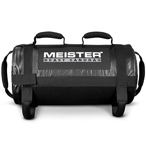 Meister 80lb BEAST Fitness Sandbag Package w/ 3 Removable Kettlebells - Black
