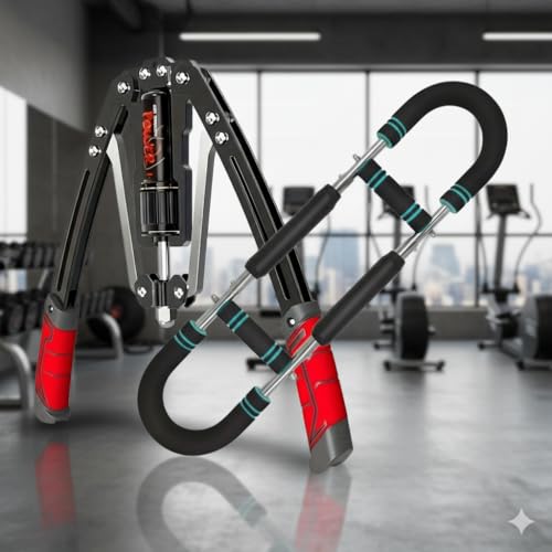 Hydraulic Twister Arm Trainer Chest Workout Duo Set – Adjustable Resistance 22/60 - 440 lbs, Home Gym Full Upper-Body Workout Strength Training – Portable Arm, Chest & Shoulder Workout at Home Gym