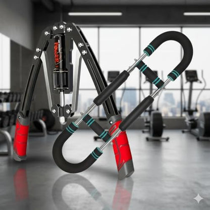 Hydraulic Twister Arm Trainer Chest Workout Duo Set – Adjustable Resistance 22/60 - 440 lbs, Home Gym Full Upper-Body Workout Strength Training – Portable Arm, Chest & Shoulder Workout at Home Gym