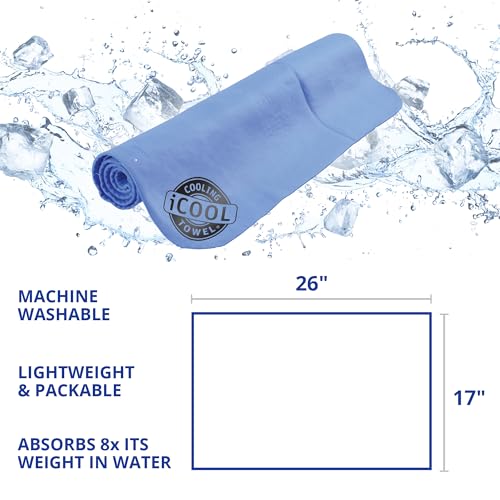 FROGG TOGGS iCOOL Cooling Towel 2 Pack - style: 2 Count