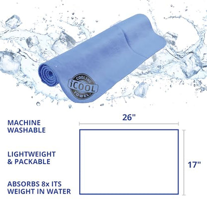 FROGG TOGGS iCOOL Cooling Towel 2 Pack - style: 2 Count