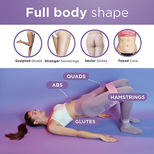 Resistance Non Slip Fabric Booty Bands Set of 3 for Legs and Butt Workouts. - Durable Booty Bands for Women - Resistance Loops for Men - Multi-Purpose Fitness Bands for Glute, Thigh and Legs