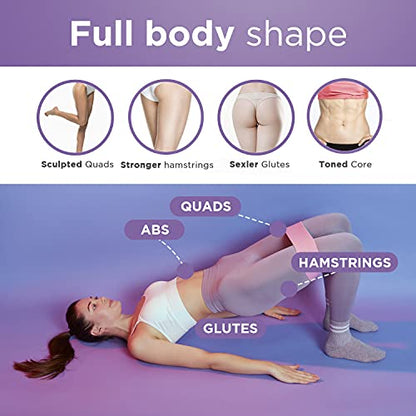 Resistance Non Slip Fabric Booty Bands Set of 3 for Legs and Butt Workouts. - Durable Booty Bands for Women - Resistance Loops for Men - Multi-Purpose Fitness Bands for Glute, Thigh and Legs