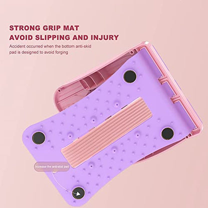 Adjustable 12Levels Portable Ankle and Foot Incline Board Stretch Board Calf Stretcher Plantar Foot Spine Massage Balancing Fitness Pedal