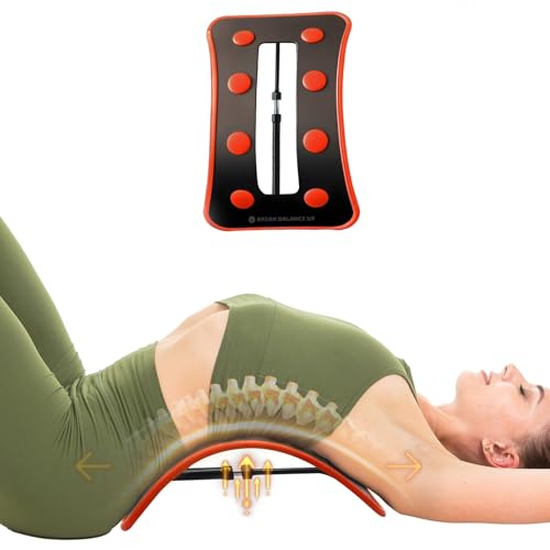 Adjustable Back Stretcher for Lower Back Pain Relief - Back Cracker for Muscle Tension Relief, Herniated Disc, Sciatica, Spine Decompression - Lumbar stretcher Max weight Capacity 220 lbs or Less
