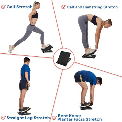 Adjustable Slant Board for Calf Stretching - Calf Stretcher Slant Board