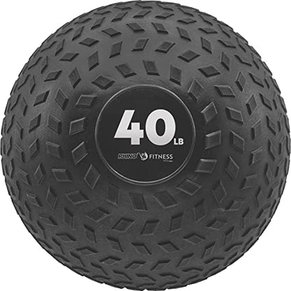 Champion Sports Rhino Fitness Slam Ball – Sand-Filled, Bounce-Resistant Ball for Strength & Conditioning, 6–50 lb - style: 40 Pound