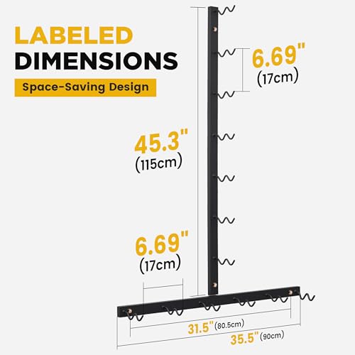 Cable Attachment Storage Rack, LAT Pulldown Bar Holder, Home Gym Organizer for Cable Handles and Attachments