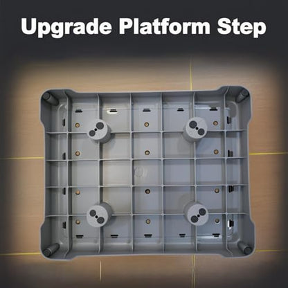 Magalobox One Step Stool, Safety Step Platform for Senior ＆ Adults,Non-Slip Small Step Platform for Stair, Car, Bed, Chair, Shower, Bathtub, Outdoor, 3.5 Inch High Rise Stairs 440 Lbs Capacity