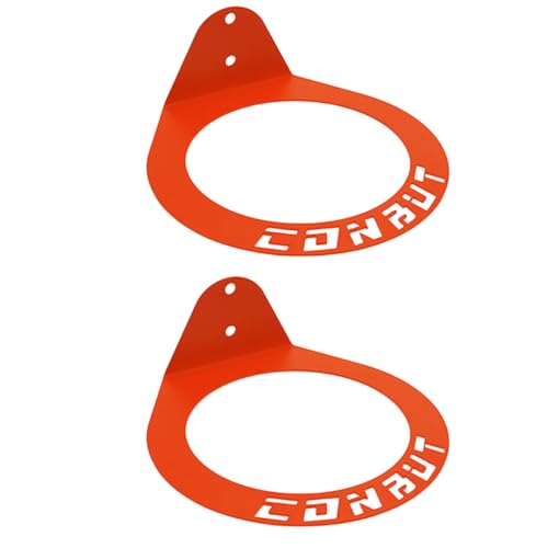 Medicine Ball Rack Exercise Ball Holder Wall Mount, Wall Ball Storage for Gym Sports Garage Home Commercial Accessory 8.8 Inch Inside Diameter - color: Orange