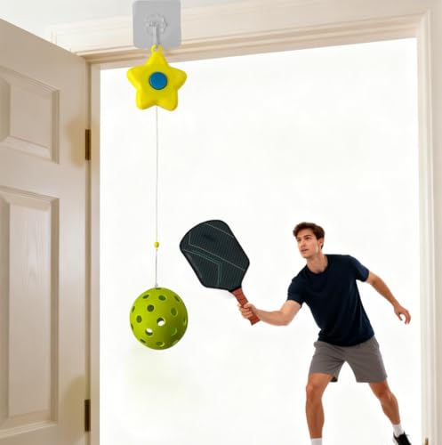 Pickleball Trainer, Continuous Rebound Trainer for Solo Practice,Enhance Reaction Time & Hand-Eye Coordination, for All Ages & Skill Levels