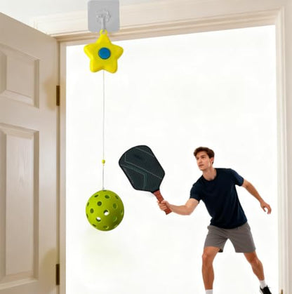 Pickleball Trainer, Continuous Rebound Trainer for Solo Practice,Enhance Reaction Time & Hand-Eye Coordination, for All Ages & Skill Levels
