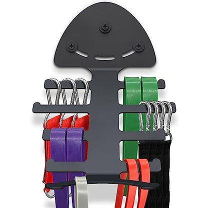 Exercise Resistance Band Rack, Resistance Bands Storage Hanger Gym Equipment Organizer Rack for Pull Up Bands, Multi-Purpose Gym Equipment Storage