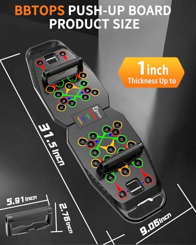 Push Up Board, Pilates Bar & Fitness Accessories, 25 in 1 Foldable Push up Bar for Home Gym, Workout Exercise Professional Push Up Strength Training Equipment for Man and Women