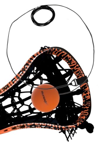 ACELETIQS Lacrosse Rebounder Training Ball with String – Solo Practice Lax Ball for Passing, Catching, Stick Work & Compatible with All Lacrosse Sticks – Ideal Trainer for All Ages and Skill Levels