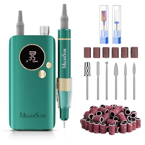 MelodySusie 35000RPM Lightweight Clip-On SM200F Nail Drill Cordless - color: Green