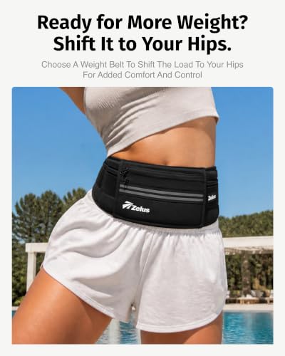 ZELUS Weighted Belt for Women Men, 6/8/10lb Z-Fit Adjustable Weighted Belt - size: Medium-8LB (31.5” - 46.5")