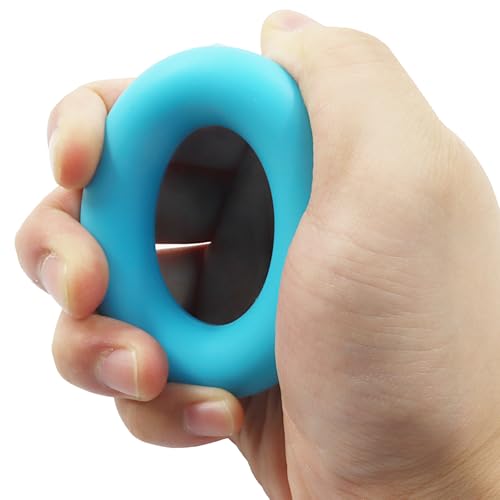 3 Pack Silicone Grip Strength Trainer Ring Set - Hand Grip Trainer Grip Strengthener for Enhanced Muscle Strength & Rehabilitation(3 Resistance Levels)