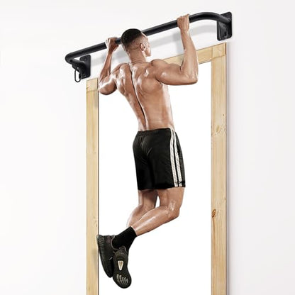 SELEWARE Heavy Duty Welded Pull Up Bar Wall/Joist/Ceiling Mount Chin Up Bar - color: A1: Black 36" Wall Mount Pull Up Bar