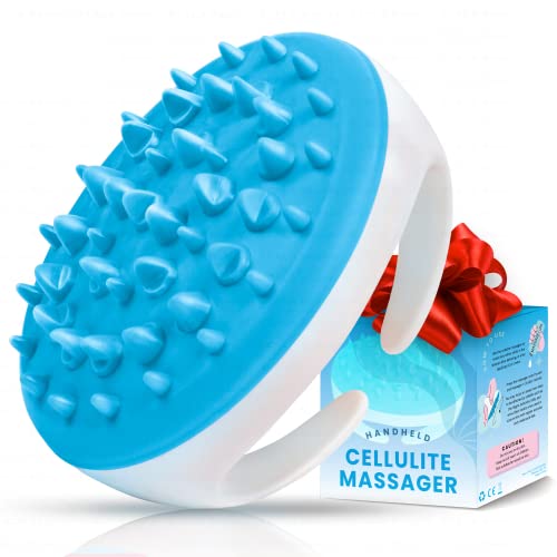 Scala Cellulite Massager Silicone, Bath Scrubber for Smoother Skin Aqua - color: Aqual