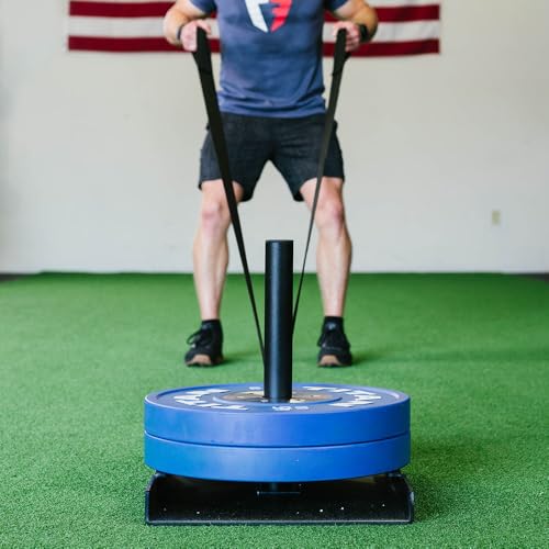 Titan Fitness Power Speed Training Sled with 14.5ft Leash, 500 LB Capacity, Weighted Drag or Pull Sled for Speed, Agility, and Strength Training