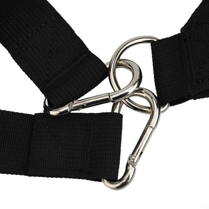 Sled Harness for Exercise, Running Resistance Training Rope Kit with Adjustable Waist 33-46 Inch,Nylon Football Tire Pulling Harness
