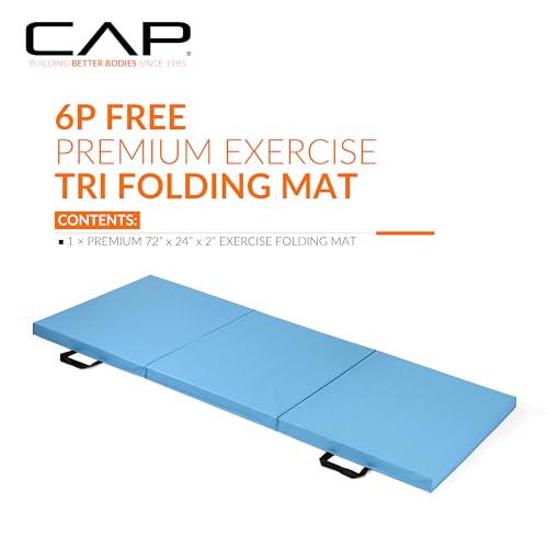 CAP Barbell All Purpose Folding Anti Tear Exercise Training Aerobic Fitness Gym & Gymnastics Balance Mat | Multiple options