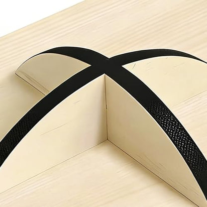 Wooden Wobble Board, Anti Fatigue Nonslip Board, 15 Inches Stability Boards with Ergonomic Tilt Angle, Textured Balancing Exercise for Improving Balance, and Strengthening Cores