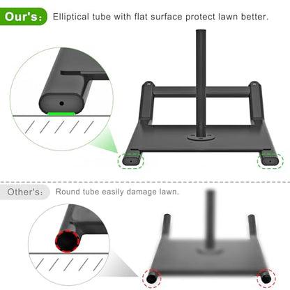SELEWARE Weight Sled Workout Sled Fitness Strength Training Sled Speed Training Sled for Athletic Exercise and Speed Improvement Suitable for 1" and 2" Weight Plates