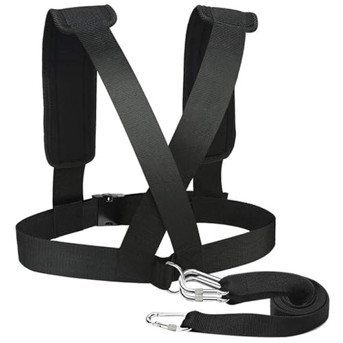 Weight Sled, Nylon Sled Harness Tire Pulling Harness, Speed Training Equipment Pull Strap for Sprint Running, Football, Basketball, Soccer Workout