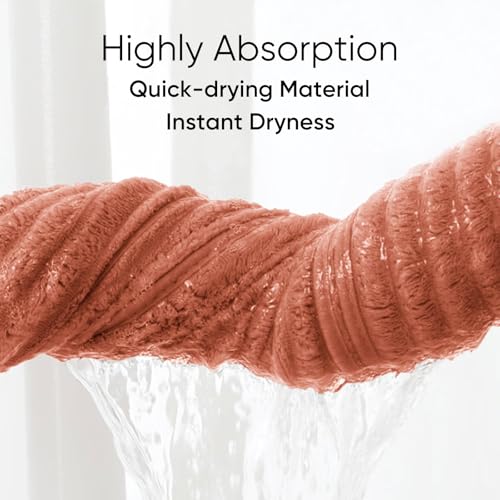 Luxury 2-Piece Quick-Dry Bath Towel Set 27.5X 55 Inches – Ultra Soft Microfiber for Bathroom, Bar, Pool, Gym & Travel – Elegant Twill Design - color: 2orange