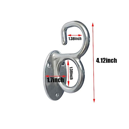 Qinwuwu2Pcs Heavy Duty Fitness Workout Resistance Band Wall Anchor Fitness Wall Mounting Anchor Training Physical Exercises in Home Gyms Ceiling Mounted Hook Exercise Station for Body Weight Straps